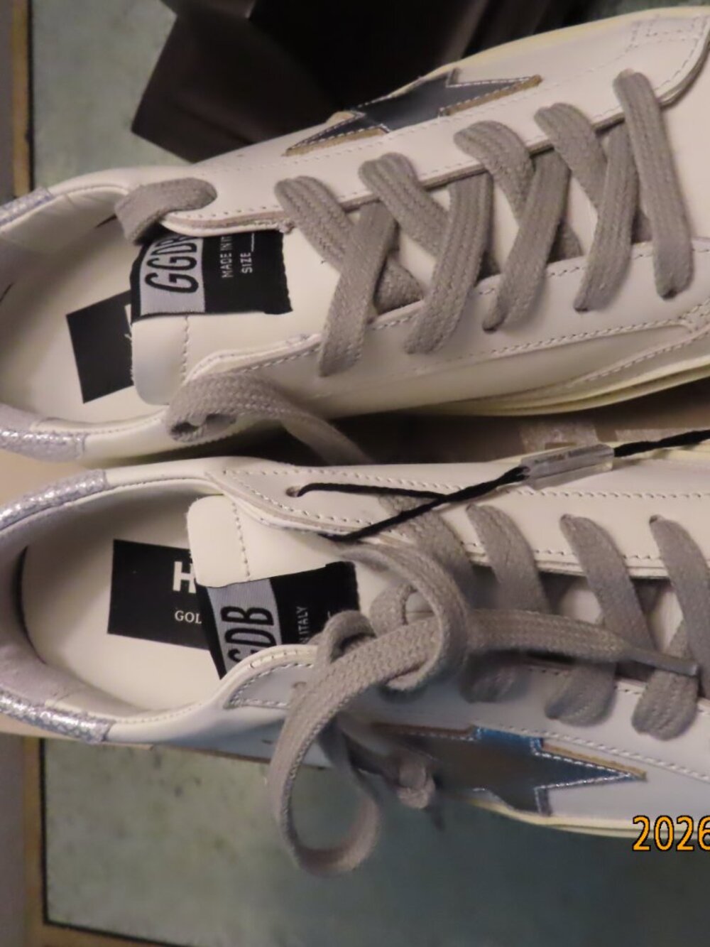 Golden Goose-Women'sSize 36-Hi Star with star and metallic silver heel - Picture 14 of 16